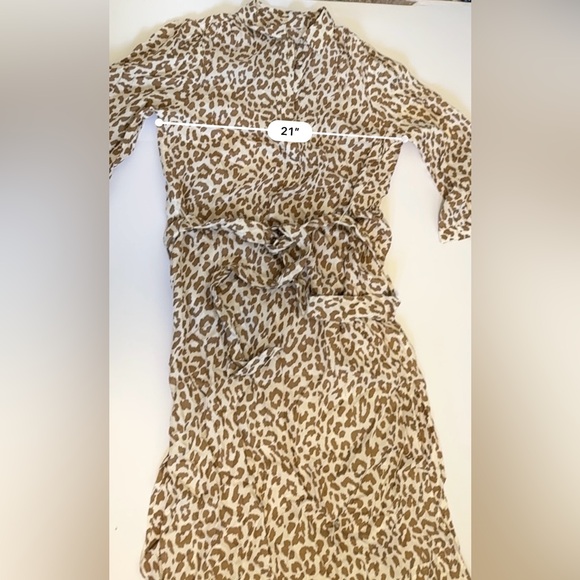 J. Crew Tie-waist Shirt-dress In Bold Leopard woman’s 8 NWT - Picture 12 of 12